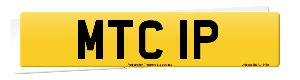Registration number MTC 1P